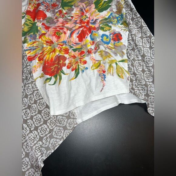 Anthropologie Little Yellow Button Elysia Top Size Medium VGUC - Picture 3 of 9